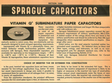 Sprague Vitamin Q PIO Paper in Oil Capacitors NOS