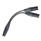 Microphone Y-Adapter Cable XLR5F to XLR3M AC-20